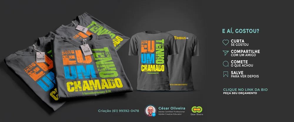 Semear DF · Camisetas. Estampa, identidade e aplicação no vestuário.