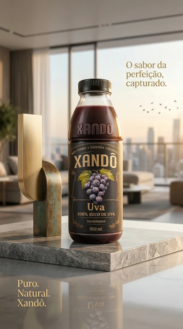 Xandô · Essência da fruta. Luz, matéria e composição.