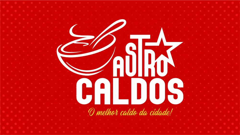 Astro Caldos · Marca. Marca e aplicações de identidade visual.