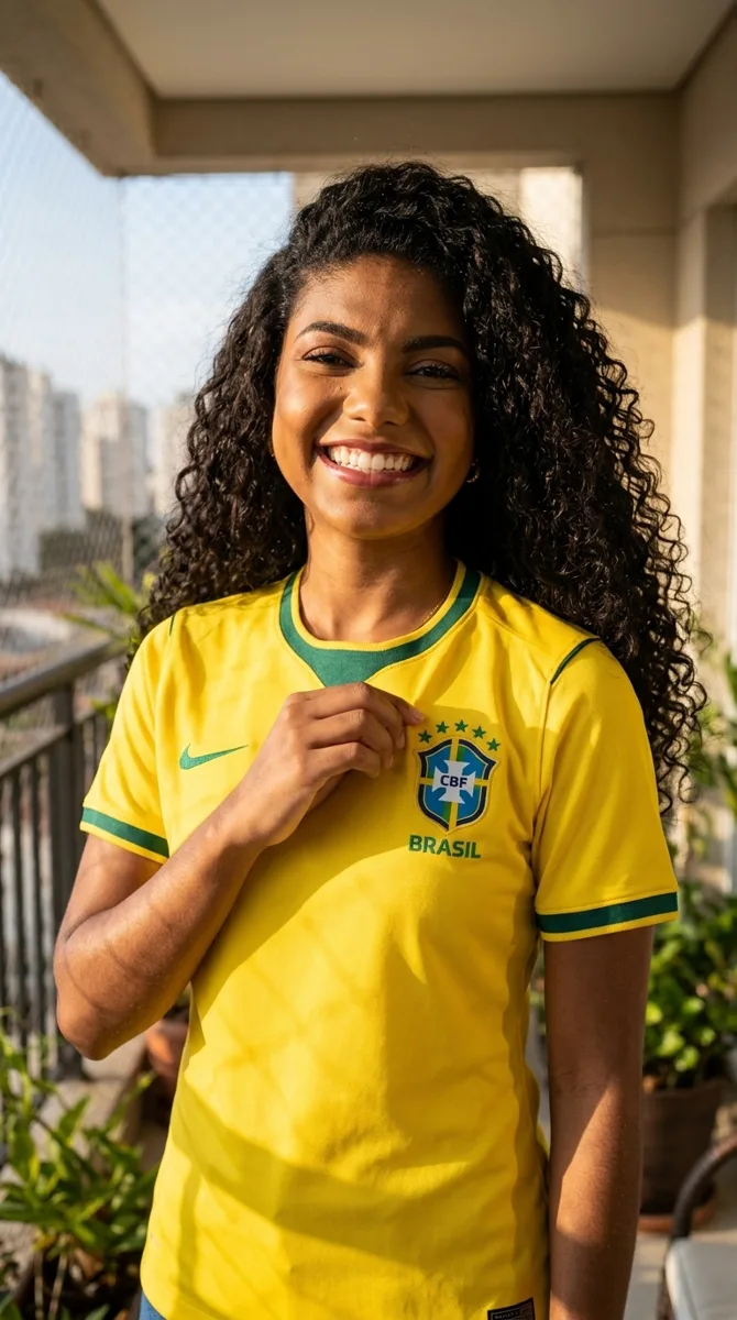 Criadora digital · Torcida brasileira. Persona digital criada com inteligência artificial.