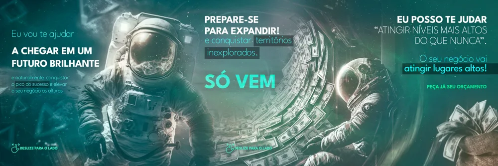 Chegada de outro mundo · Carrossel. Direção de arte para redes sociais.